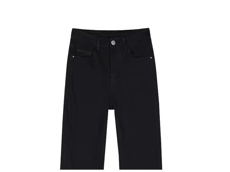 High Waist Slimming Petite Women's Black Jeans - 2025 Spring Collection