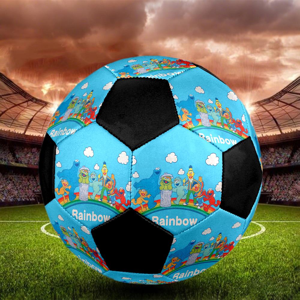 Sesame Street2 Soccer Ball Colorful All Ages Machine Stitched PVC Competition Ready Durable High-Bounce.SIZE5