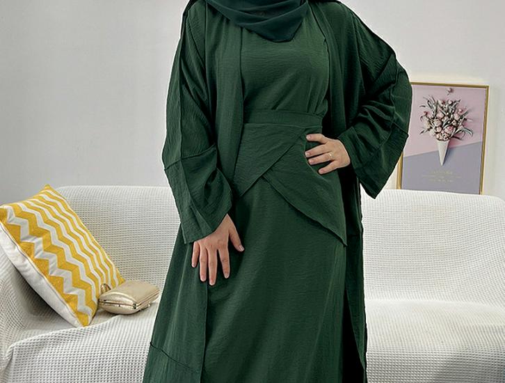 Loriya Solid Color Three-Piece Set LR522 - Turkey & Dubai 2022 Edition