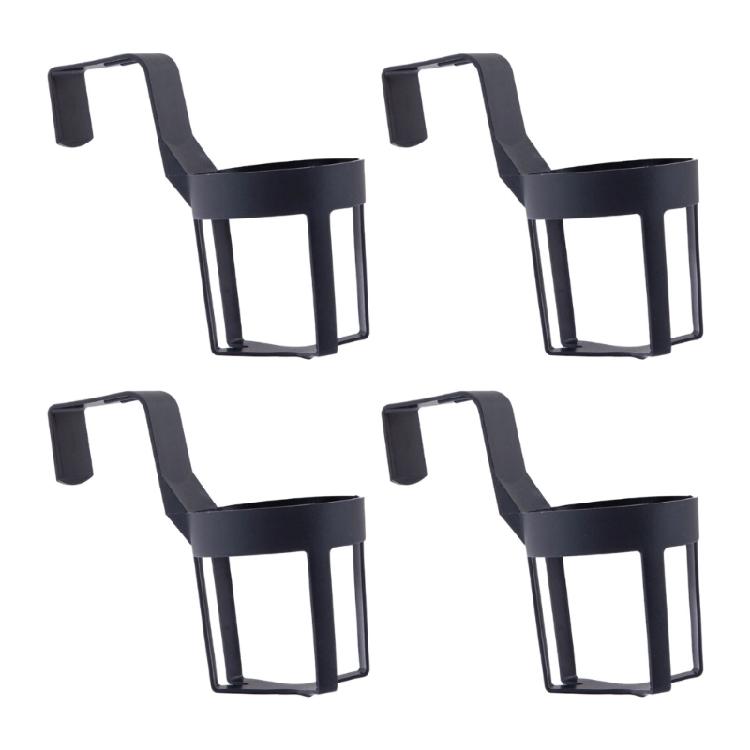 Travel Drink Access Hanging Cup Basket Pack of 4 for Boats Motorhomes and Vehicles, Hook-On Plastic Cup Frame Plus