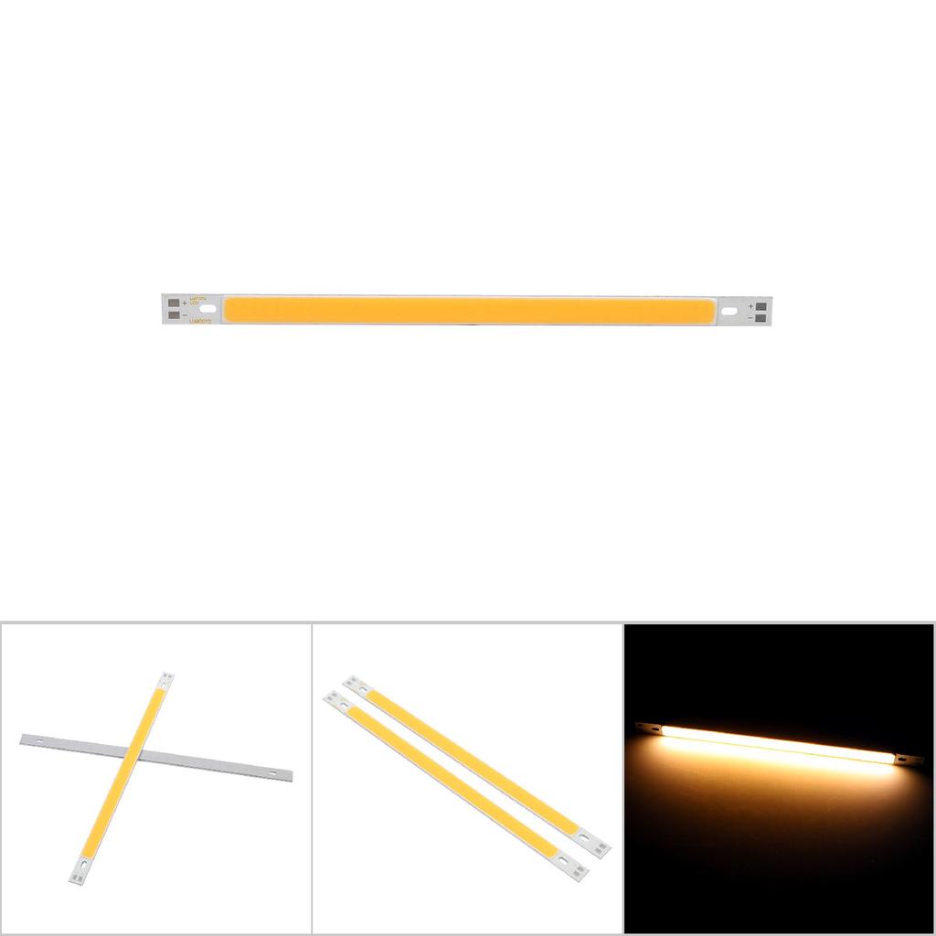 2 Adet 10W COB LED Şerit Işık Ampul Lamba 12-14V 1000LM için 200x10MM Beyaz