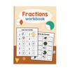 1Pcs Primary School Math Cognitive Test Book Basic Fraction Learn And Practice Training Workbook Fraction Fact Teaching Aids