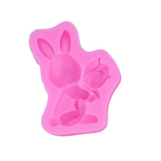 Forma na czekoladę Food Grade Odporna na ciepło, nieprzywierająca Łatwe wyjmowanie z formy Precyzyjny kształt Narzędzie do pieczenia Wielkanocny królik Formy silikonowe Przybory kuchenne