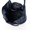 Metallic cord pattern knit tote bag