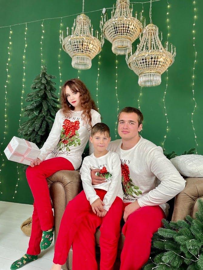 Men’s Holiday Pajamas – Soft Knit & Matching Family Style, Winter, 8625-F HC