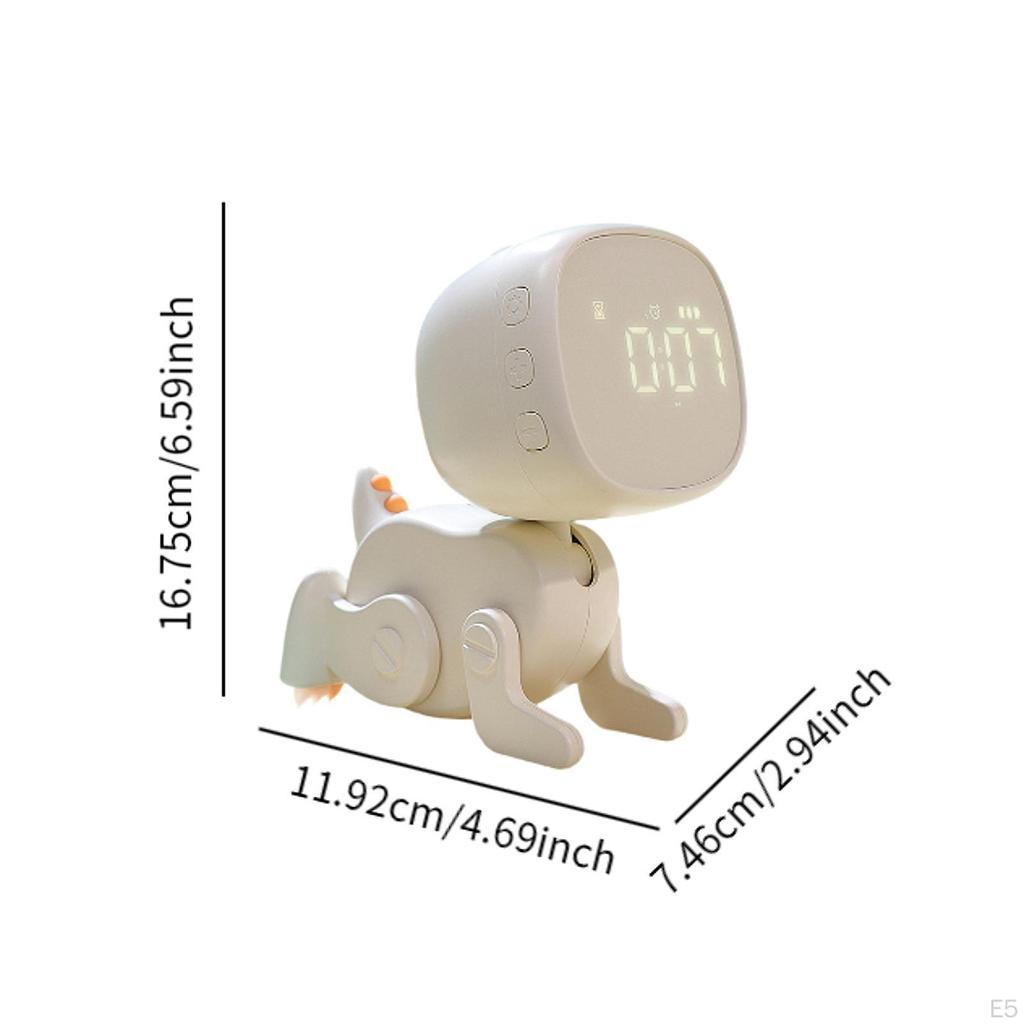 Cyfrowy Budzik Rzeźba Sypialnia Zegar na Stolik Nocny Dinozaur dla Chłopców Dziewcząt