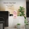 Double Shaft Handheld Fan High-speed Personal Fan 100 Speeds Rechargeable Fan  Waist Clamping