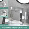 Digital Display Pulling Faucet Kitchen Area Sink Washbasin Rotating Lifting Tap Cold And Dual Control Fourth Gear Water Outlet
