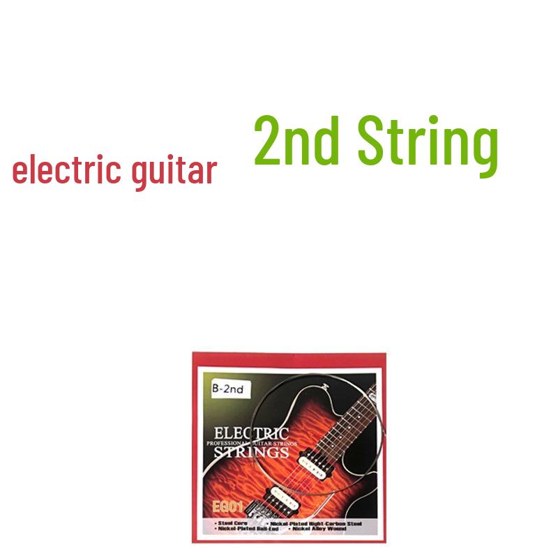 EG Unisex Elektrische Gitarre Einzel Saiten Set, 1. bis 6., Lose Gitarrenzubehör