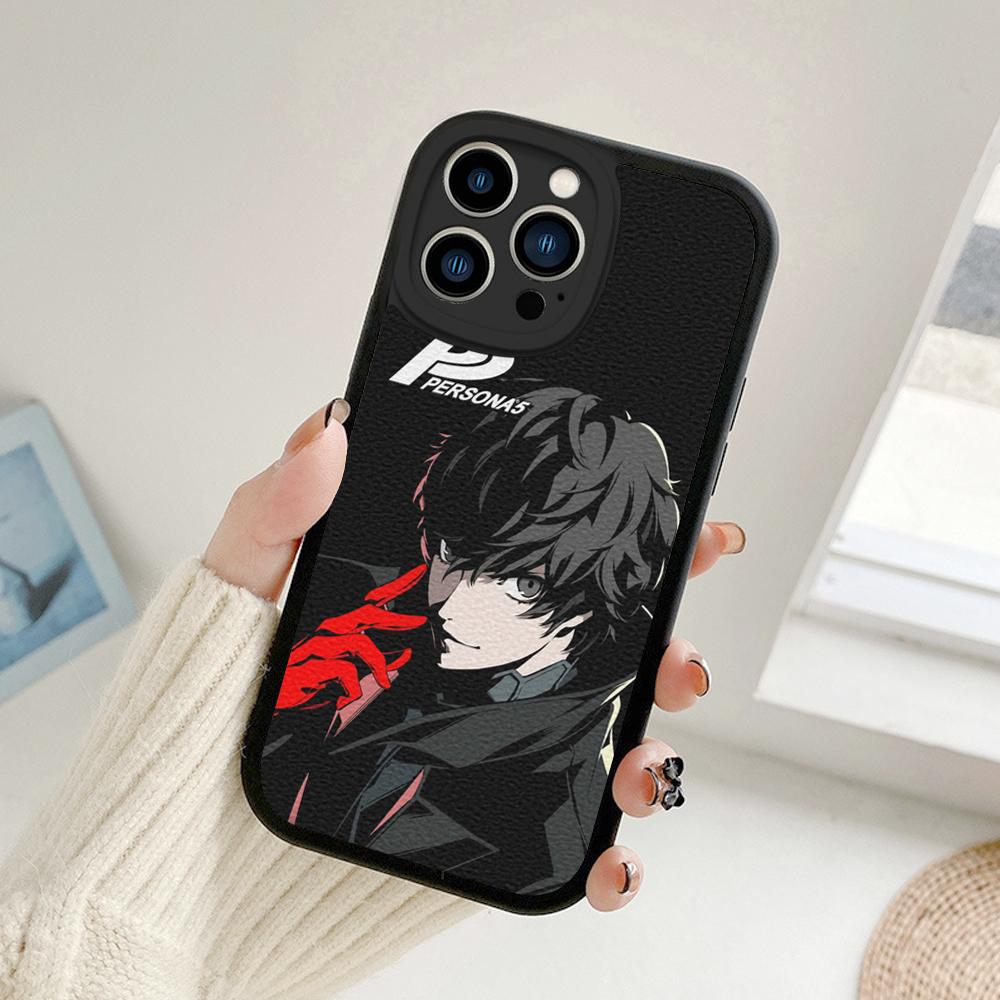 For Iphone Persona 5 Phone Case for Iphone 14 13 11 12 Pro MAX 13 12 MiNi 7 8 plus iphone 14 XS XR Lambskin Protective Covers