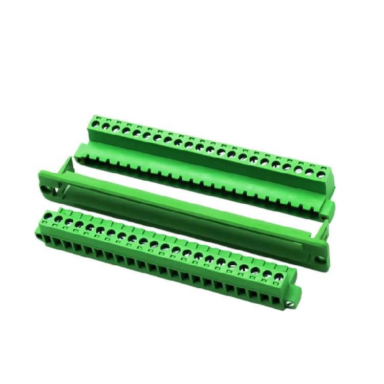 Solderless Push in Terminals with Flange Fixed Panel 5.08Mm Spacing Terminals Block Connector for Electrical Connection