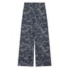 American Retro Camouflage Pants Denim Loose Pants Female Summer High Waist Loose Niche Style Casual Mopping Pants Straight-Leg Pants