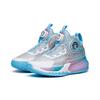 Anta Wind Hero 7 High-Top Basketball Shoes Kids Sneaker Silver Blue 312211101-7