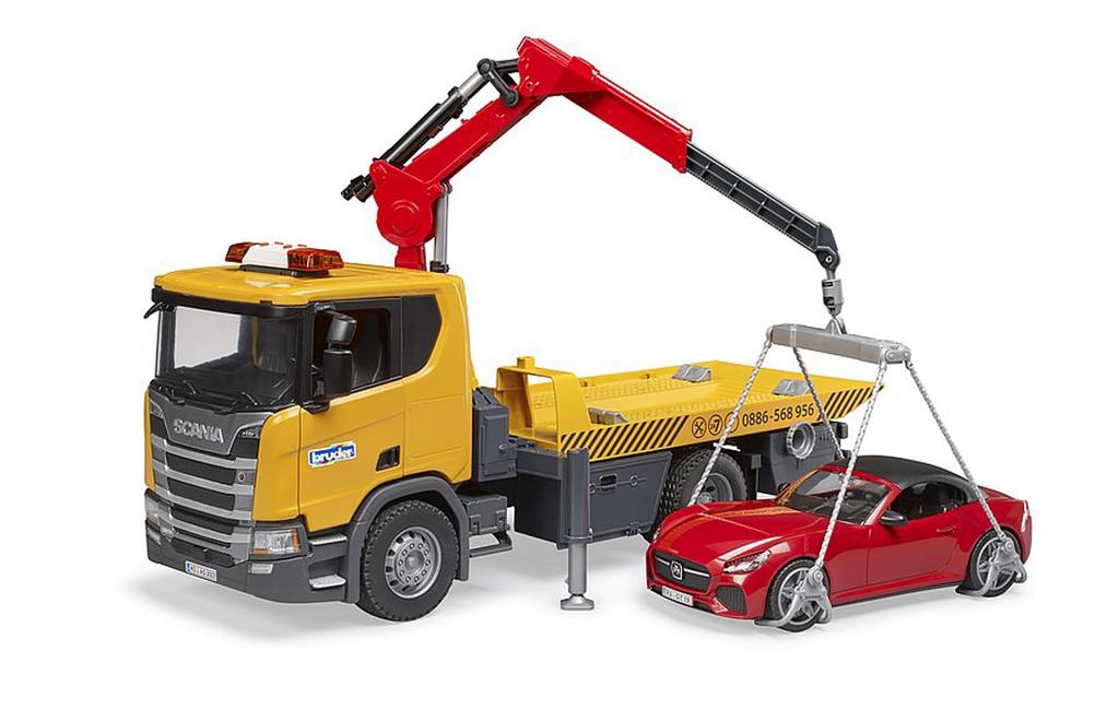 Bruder SCANIA Wrecker Crane BRUDER Roadster BR03552 & (RED)