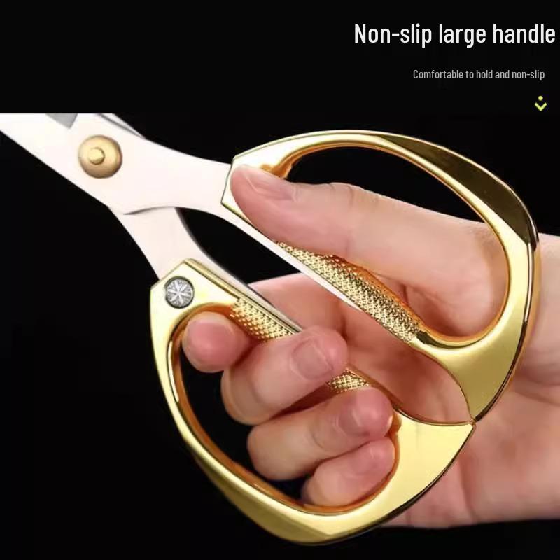 Heavy-Duty Stainless Steel Kitchen Scissors for Chicken, Paper, and Fabric Cutting