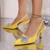 Fashion 2025 New Shoes for Women Elastic Band Women's Pumps Summer Stiletto Spike Party Sandals Woman Sexy Butterfly-knot High Heels
