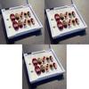 Handmade Nail Art Stickers In Short Stairs Style For Women Xs S M L