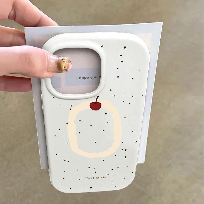 

Circle Apple for iphone16/15/14 mobile phone case Apple iPhone13 cartoon creativity apple 16promax
