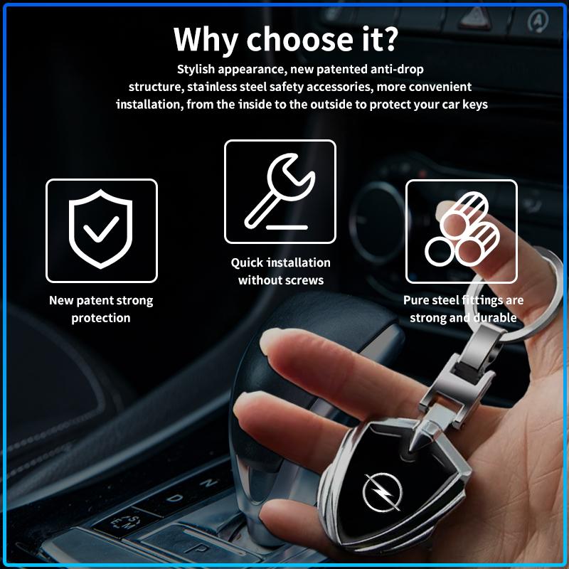 1Pcs 3D Metal Alloy Car Keychain Emblem Badge Accessories For Opel crosa d astra h insignia astra j zafira b mokkaastra vivaro astra g