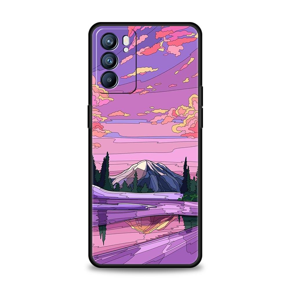 Funda De Verano Sky Para Phone Case For Oppo Reno8 Reno7 Reno6 Pro A54 5G Find X6 X5 A53 A52 A9 A15 A95 A17 A16 A57 A31 Cover