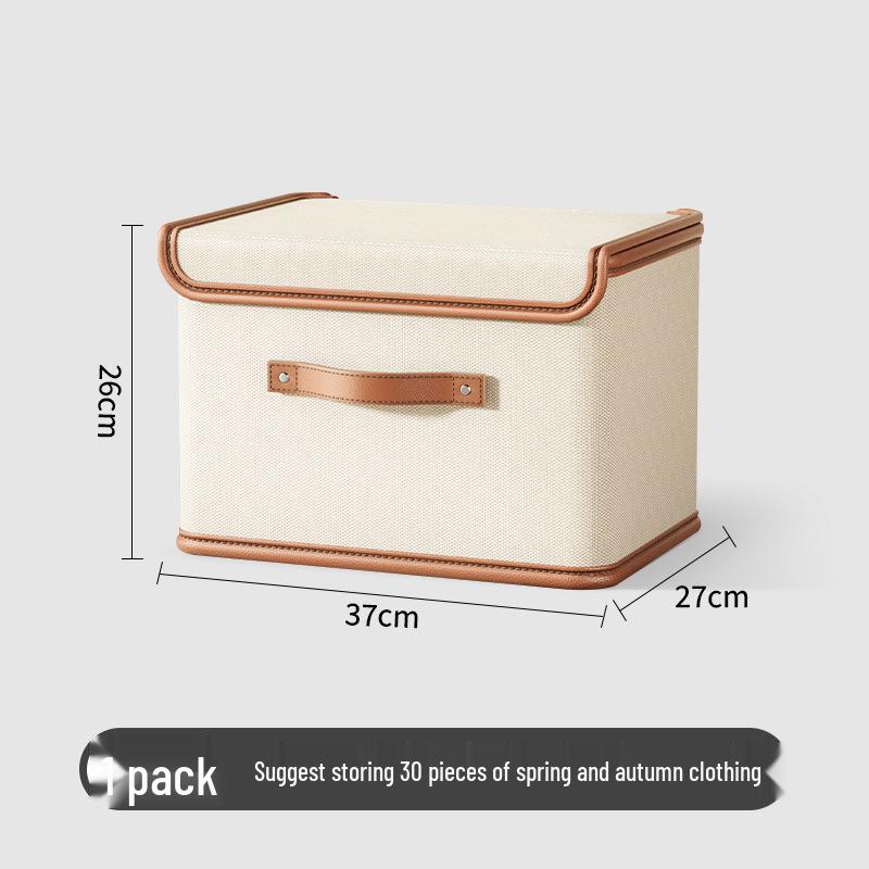 Tianshan Cotton Quilt Storage Box with Rivet Reinforcement and Zipper Closure - Large Capacity Handheld Clothes Organizer