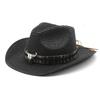 Western Cowboy Bull Head Straw Hat Ethnic Style Tibetan Tibetan Jazz Top Hat Dance Drama Hat