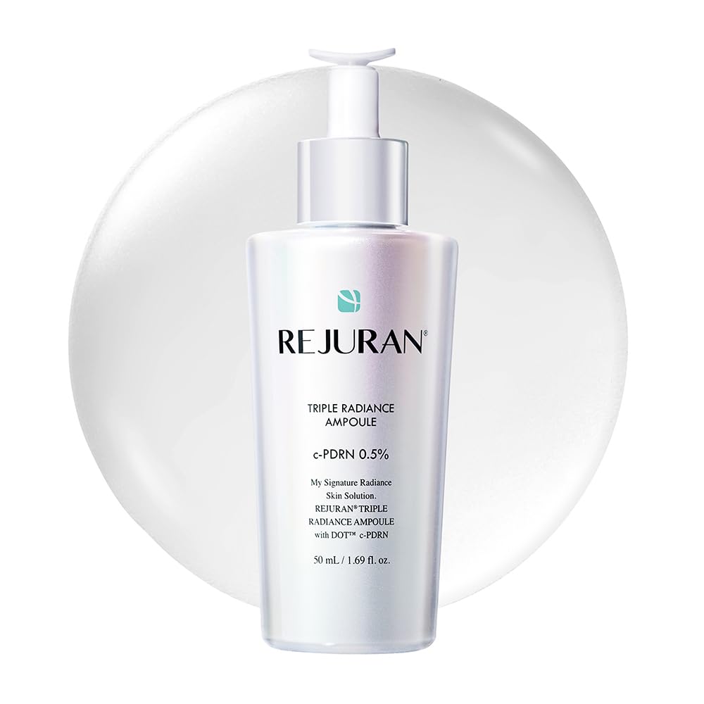 

REJURAN Triple Radiance Ampoule 50ml with DOT for and brightening skin [Official] c-PDRN Technology, Niacinamide, firming, radiance, tone.