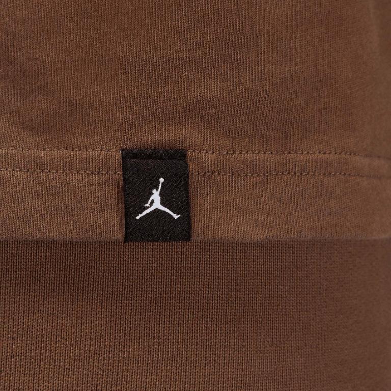 Jordan Maglietta Girocollo con Logo Ricamato MJ Air JDN Uomo Top Marrone DV6465-270