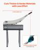 Guillotine Shear, 500 Mm Bed Width Benchtop Cutter, Manual Hand Plate Shear for Metal Sheet Processing, with Q235 Material, High Precision, Stand, for