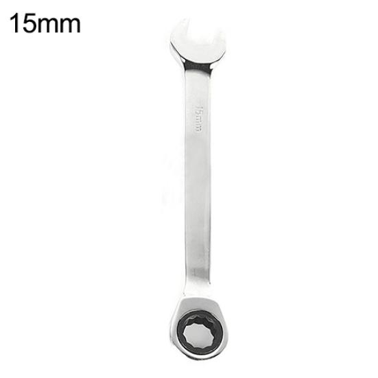 8mm-19mm Reversible Ratchet Wrench Socket Spanner Nut Tool Garage DIY Hand Tool