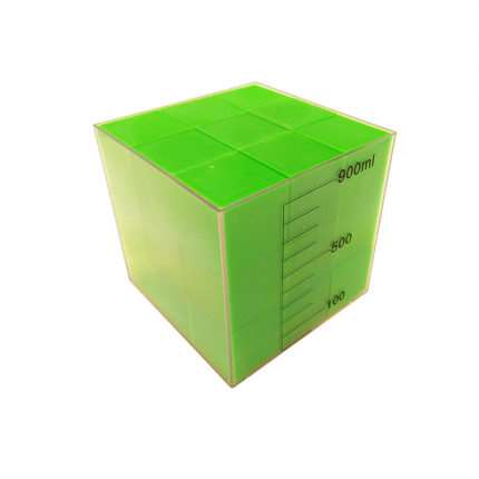 3.3cm Magnetic Small Cube Teaching Capacity Demonstrator 1L Teaching Instrument