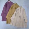 Vintage Loose Lazy Casual Jackets Woman Simple Loose All Match Long Women Coats