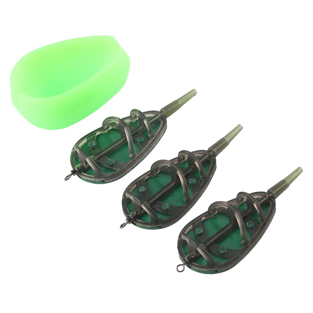 Carp Fishing Baits Feeder Mould Set Device Fishing Feeder Tool 30 40 50 60g Fishing Accessory(30g+40g+50g)