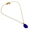 Blue Chalcedony Gemstone Handmade 925 Sterling Silver Jewelry Necklace 20" GK-5381