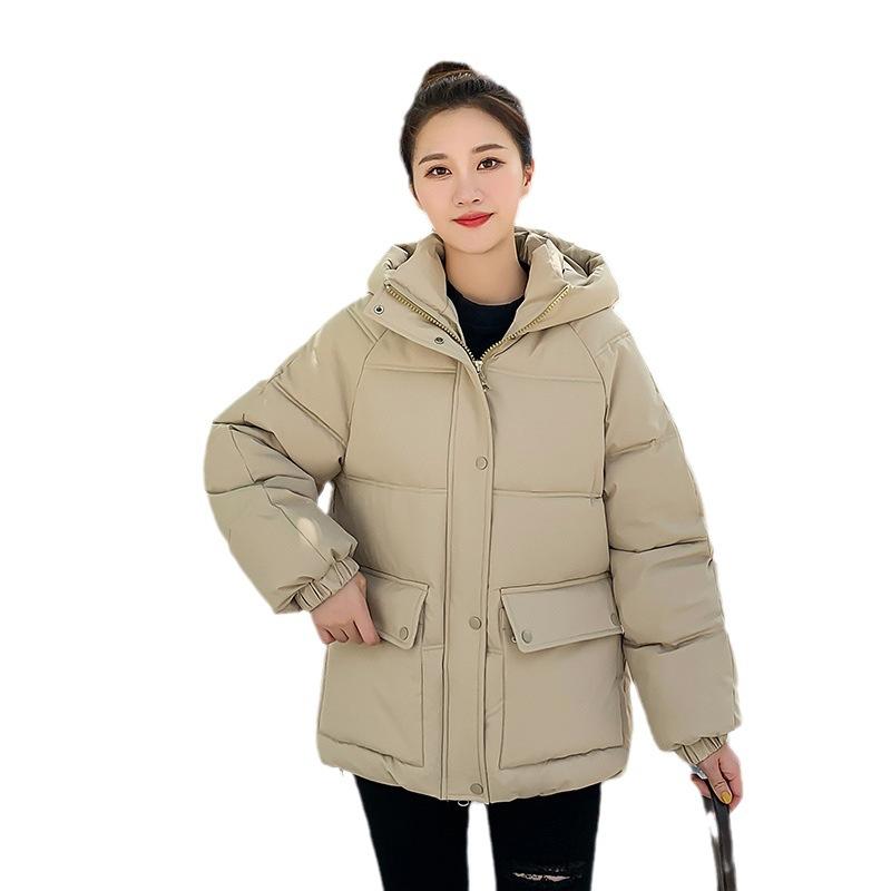 Padded clothes women's winter clothes new down padded clothes women's loose hooded short thickened women's padded jacket