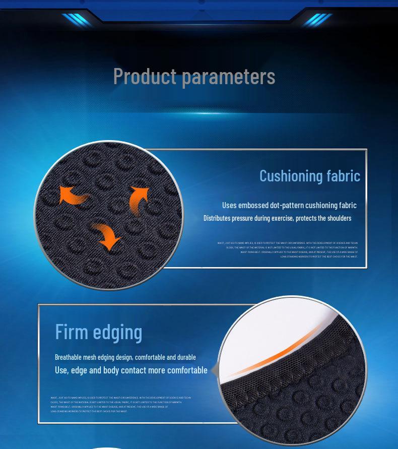 Men's Professional Double Shoulder Support for Sports and Fitness