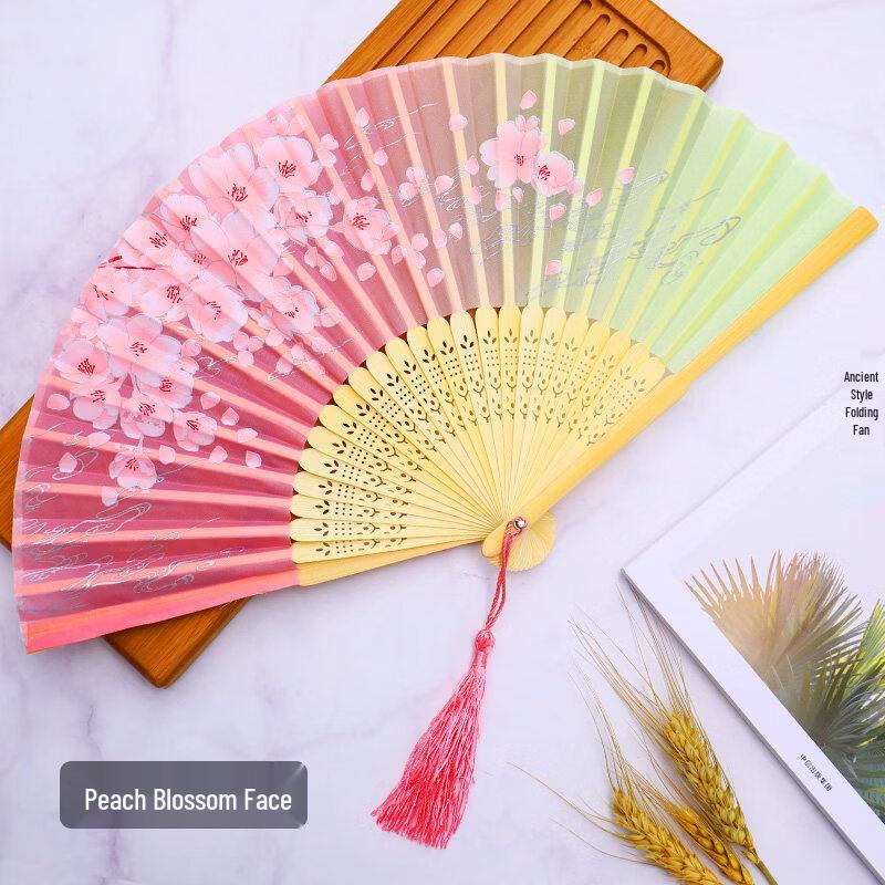 Складной веер из ткани в китайском стиле LIEI