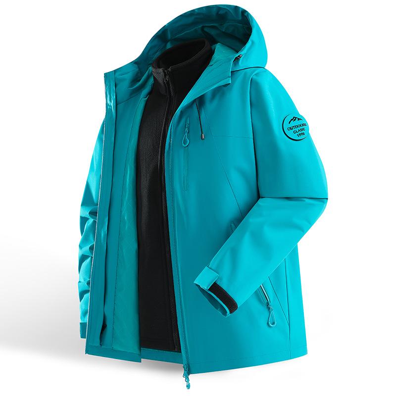 Giacca Outdoor 3-in-1 di Alta Gamma Unisex: Impermeabile, Antivento, con Fodera in Pile Rimovibile