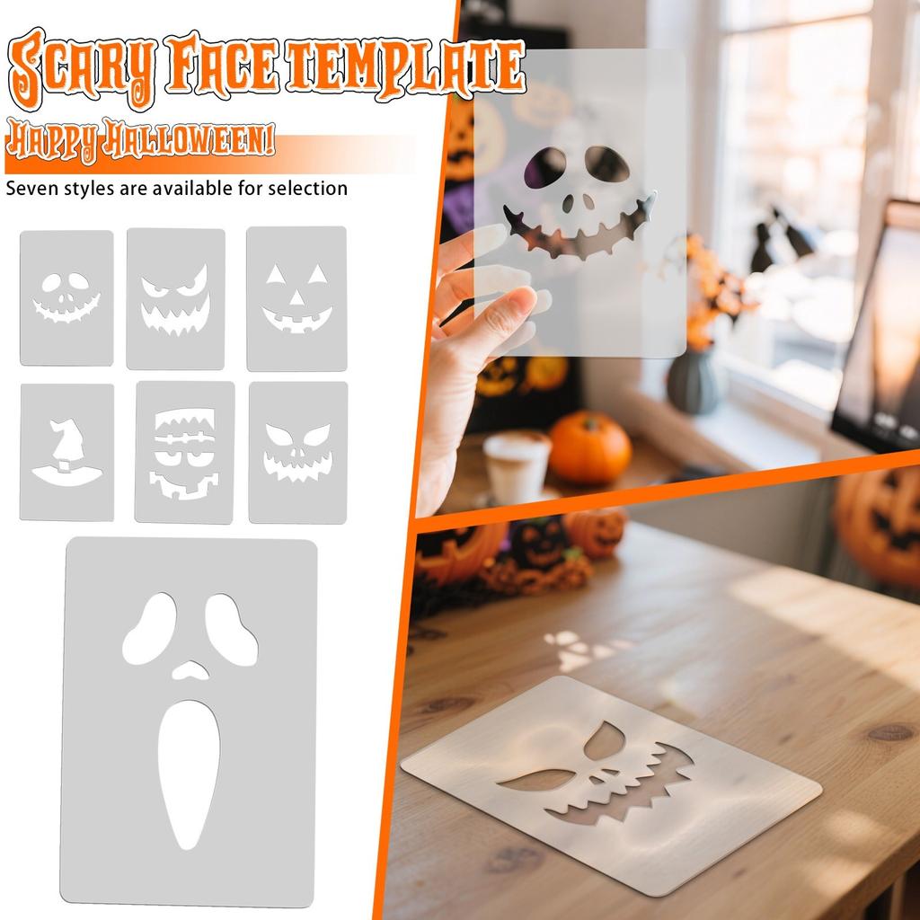 Halloween Acrylic Router Template, Scary Pumpkin Transparent Acrylic Woodworking Template, Curve Tracing Template, Tools