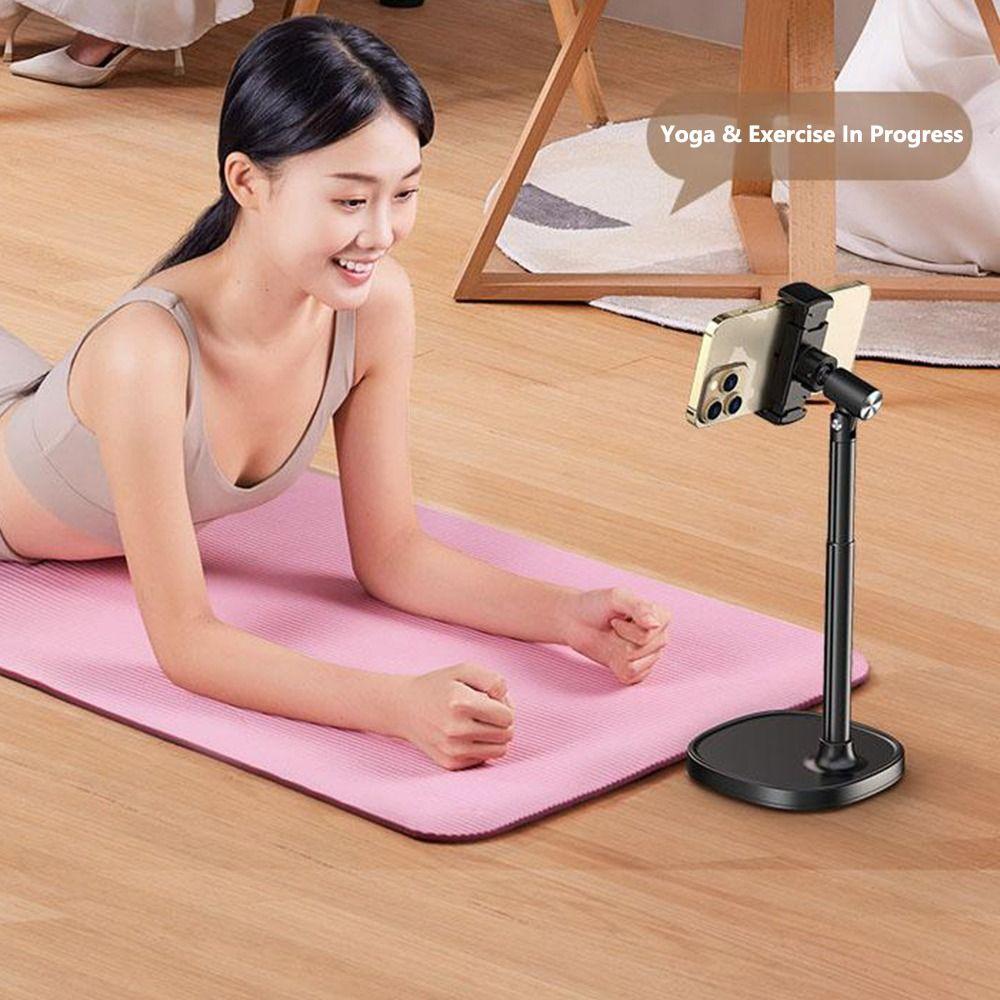 Foldable Design Aluminum Alloy Holder Mobile Stand  for Desk Use Desktop Filming Content Creation