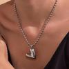 Oumayka 18K Gold-Plated Stainless Steel Heart & Round Bead Necklace