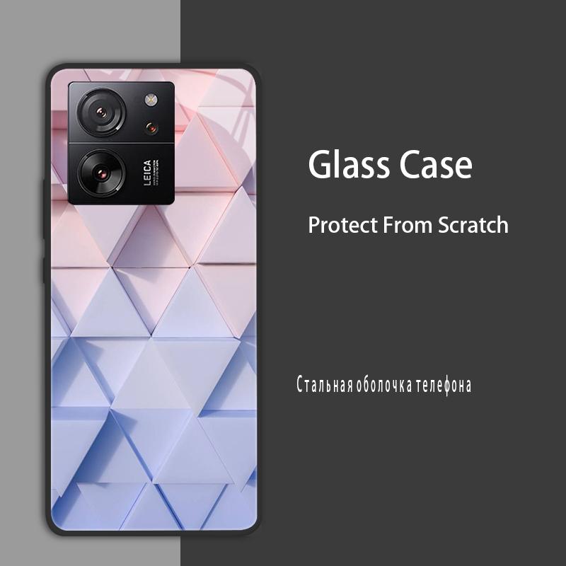 For Xiaomi 13T 13T Pro Case Cover Tempered Glass Case Hard Shockproof Coque Bumper For Xiaomi Mi 13T Pro Mi13T Pro Protect Case