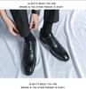 Men's Formal & Casual Autumn Leather Lace-Up Shoes with Square Toe - European & American Style, Fashionable Large Size for Office Wear