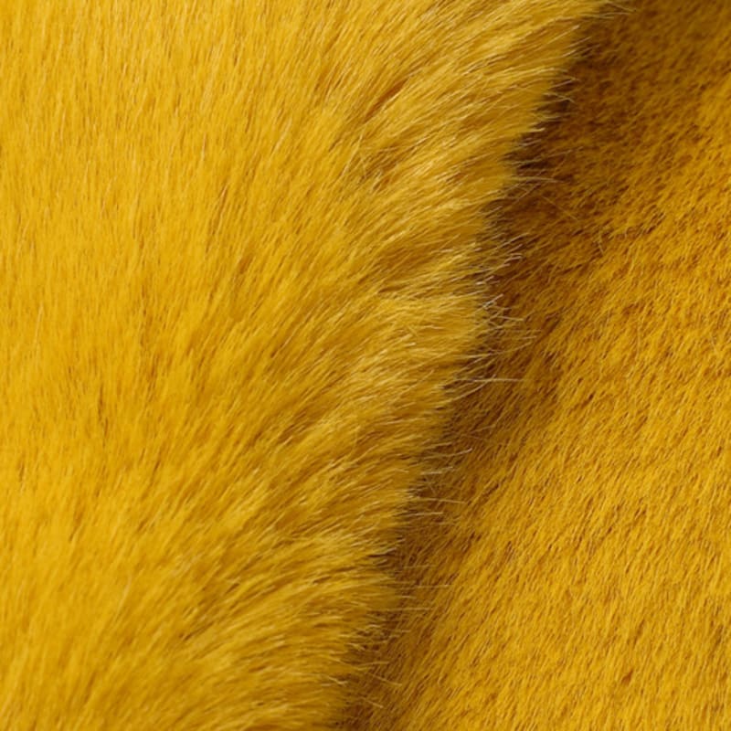 LALA Fur Scarf Petite Yellow