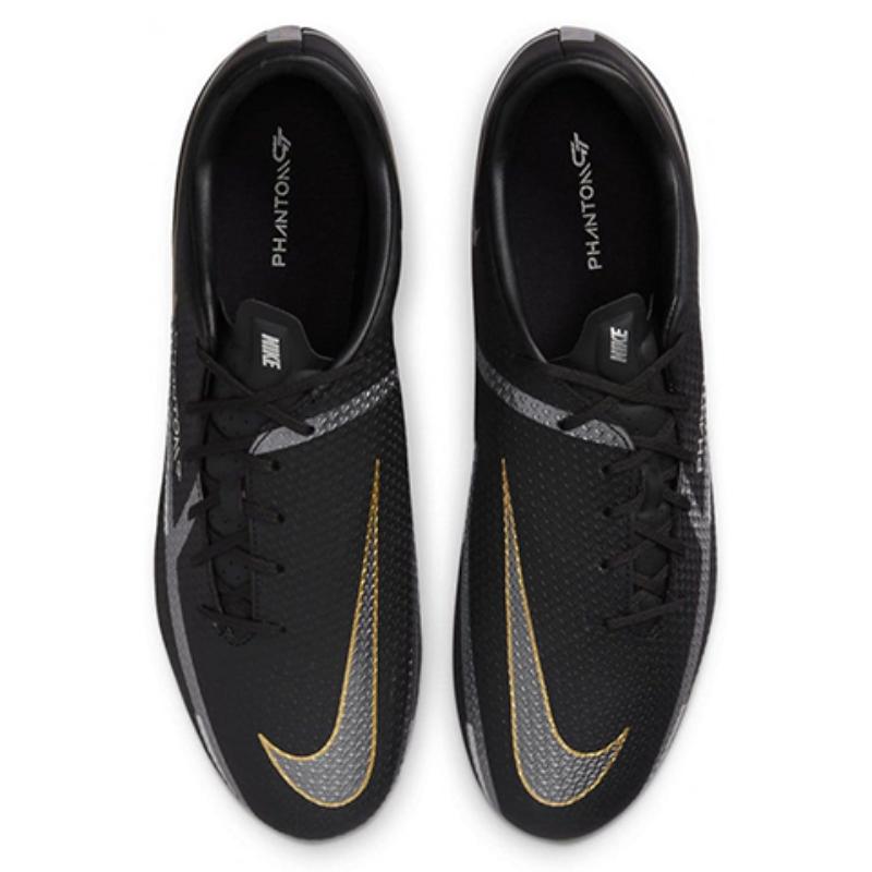 Nike Phantom GT2 Academy Ag 'Black Dark Grey Metallic Gold' Sneakers DC0798-007