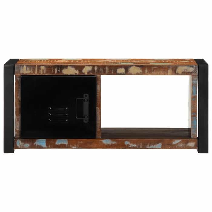 VidaXL TV Cabinet 80x30x35 Cm Solid Reclaimed Wood, Tv Bench, Hifi Cabinet, Entertainment Center, Tv Buffet, Furniture 4013596