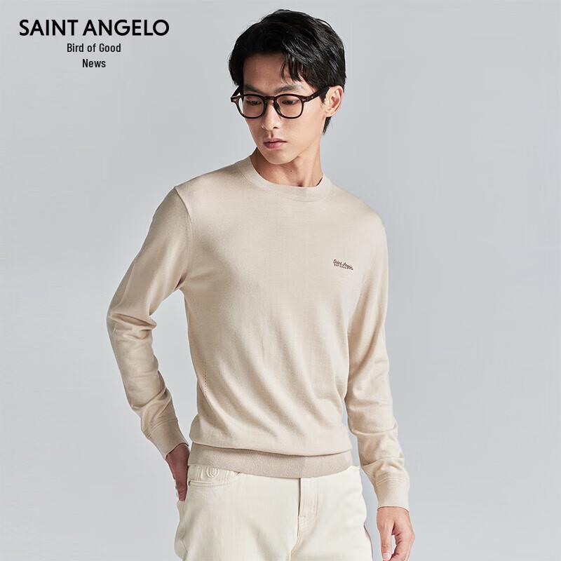 

Baoxiniao Men s Round Neck 100% Wool Long Sleeve Sweater L 48