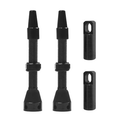 Lot de 2 tiges de valve Presta en alliage d'aluminium pour vélo de montagne et de route