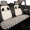 Cartoon Pochacco Grid Winter Plush Universal Car Seat Cushion Covers Skin Friendly Comfortable Puppy Design Car Accessories