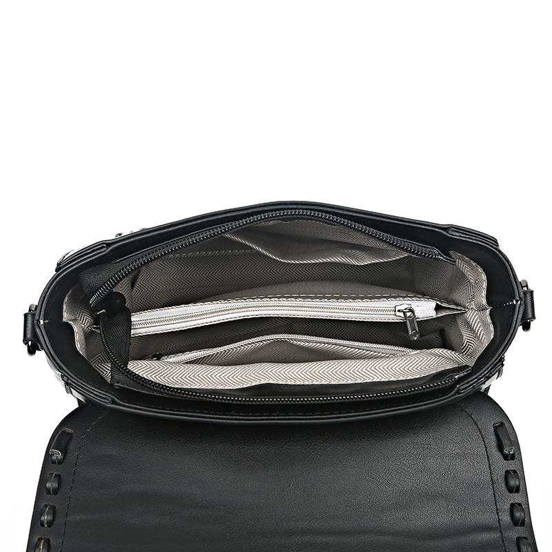 Luxusní dámská taška Vysoce kvalitní PU kůže Tašky přes rameno Designová klasická messenger taška pro ženy Vintage crossbody taška klopa